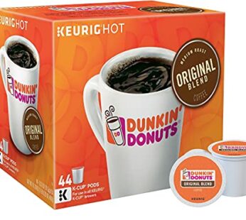 Dunkin’ Donuts 2091512 Original Blend Coffee K-Cup Pods Medium Roast 44/Box (006933)