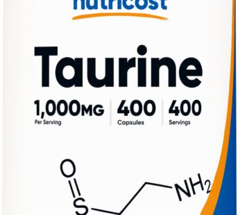 Nutricost Taurine 1000mg, 400 Capsules