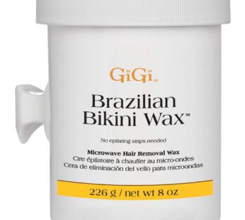 GiGi Brazilian Bikini Wax Microwave Formula – Non-Strip Hair Removal Wax, 8 oz