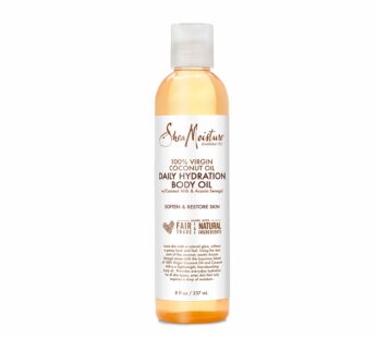 SheaMoisture Daily Hydration Body Oil Virgin Coconut Oil For Dry Skin Paraben Free 8 oz