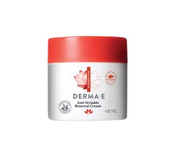 DERMA-E Anti-Wrinkle Renewal Skin Cream ? Vitamin A Wrinkle Treatment Cream ? Vegan Anti-Aging Moisturizer to Smooth & Renew Aging Skin, 4 oz