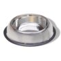 Van Ness Pets Medium Non Tip Stainless Steel Dog Bowl, 32 OZ Food and Water Dish, Wide Base Prevents Spills