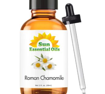 Sun Essential Oils 2oz – Chamomile (Roman) Essential Oil – 2 Fluid Ounces – Chamomile Oil – Aromatherapy Oils