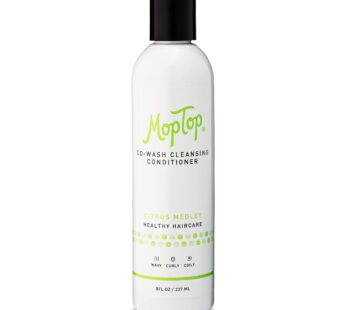 MopTop Cowash Cleansing Conditioner, Wavy, Curly & Kinky-Coily, Color Treated & Natural Hair Moisturizer, made w/Aloe, Sea Botanicals & Honey reduces Frizz, increases Moisture & Manageability