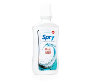 Spry Xylitol Mouthwash Fluoride Free, Oral Rinse with Enamel Support, Natural Wintergreen – 16 fl oz (Pack of 1)