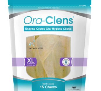 HealthyPets 15 Count Ora-Clens Oral Hygiene Chews, X-Large