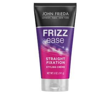 John Frieda Anti Frizz, Frizz-Ease Straight Fixation Styling Creme, Straight Hair Product for Smooth, Silky, No-Frizz Hair, 5 Ounces