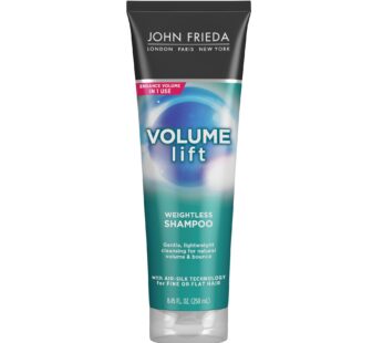 John Frieda Volume Lift Lightweight Shampoo for Natural Fullness, 8.45 Ounces, Safe for Color-Treated Hair, Volumizing Shampoo for Fine or Flat Hair