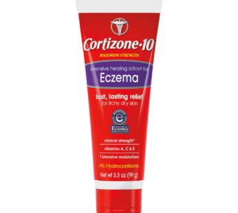 Cortizone 10 Maximum Strength Intensive Healing Lotion for Eczema, 1% Hydrocortisone, 3.5 oz.