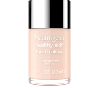 Neutrogena Healthy Skin Liquid Makeup Foundation, Broad Spectrum SPF 20 Sunscreen, Lightweight & Flawless Coverage Foundation with Antioxidant Vitamin E & Feverfew, Natural Ivory, 1 fl. oz