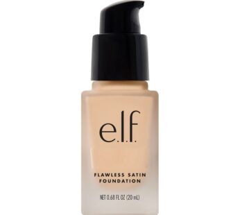 e.l.f. Flawless Finish Foundation, Lightweight & Medium Coverage, Semi-Matte Finish, Light Ivory, 0.68 Fl Oz (20mL)