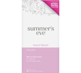 Summer’s Eve Douche, Vaginal Douche for Women, Island Splash, 2 Units, 4.5 Oz Each, 1 Pack