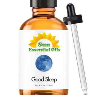 Sun Essential Oils – Good Sleep Blend Essential Oil (Huge 4 Ounce Bottle) Bulk – Sleep Blend Oil – Sleep Oils for Diffuser – Essential Oil for Sleep – Sleep Aromatherapy Oil