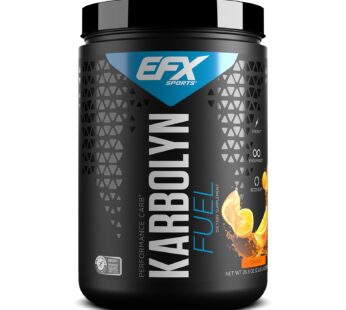 EFX Sports Karbolyn Fuel | Fast-Absorbing Carbohydrate Powder | Carb Load, Sustained Energy, Quick Recovery | Stimulant Free | 18 Servings (Orange)