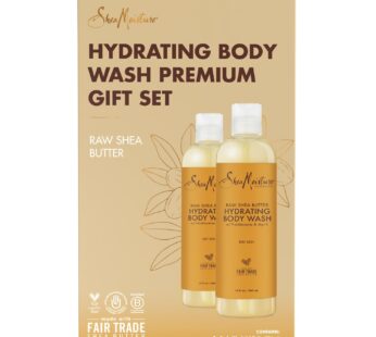 Shea Moisture Body Wash, Raw Shea Butter Hydrating Body Wash, Body Skin Care with Coconut Oil and Vitamin E, Pack of 2 -13 Fl Oz Ea