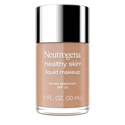 Neutrogena Healthy Skin Liquid Makeup Foundation, Broad Spectrum SPF 20 Sunscreen, Lightweight & Flawless Coverage Foundation with Antioxidant Vitamin E & Feverfew, 135 Chestnut, 1 fl. oz