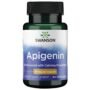 Swanson Apigenin Supplement, 50mg capsules (90 count), Helps Promote Sleep, Stress Relief & Overall Men's Health (Packaging May Vary)
