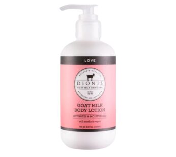 Dionis Goat Milk Hydrating Skincare Cream, Rich & Creamy Daily Moisturizing Love Scented Body Lotion For Dry Skin, Made in the USA, Cruelty-Free & Paraben-Free, 8.5 oz Bottle