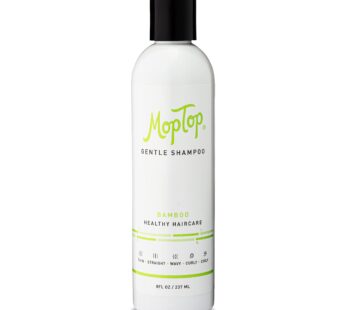 MopTop Gentle Shampoo, Reduces Frizz, Color Safe Shampoo – For All Hair Types, Straight, Curly, Wavy, Thin, Coily (8 oz)