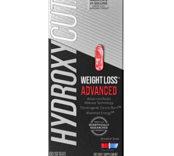 Hydroxycut Advanced – 60 Rapid-Release Liquid Capsules – Thermogenic Calorie Burn, Maximize Energy – for Women & Men