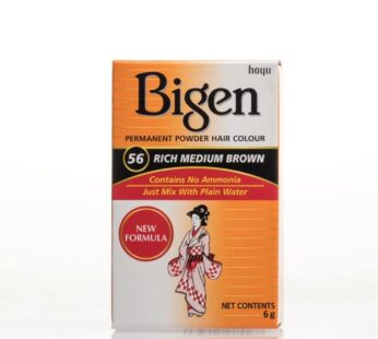 #56 Rich Medium Brown Bigen Permanent Powder – 6 Pack