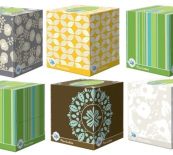 Puffs Plus Lotion Facial Tissues, Cube, 6 boxes (56 count each)