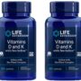 Life Extension Vitamins D and K with Sea-Iodine 60 Capsules (2pack)