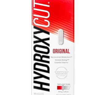 Hydroxycut Original – 72 Rapid-Release Capsules – 200 mg Caffeine – Boost Metabolism, Burn Calories, Increase Energy – for Women & Men