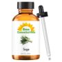 Sun Essential Oils 2oz - Sage Essential Oil - 2 Fluid Ounces - Sage Oil - Sage Aromatherapy Oil