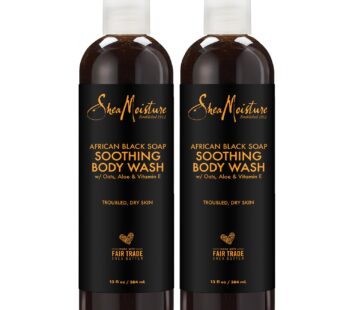 SheaMoisture African Black Soap Body Wash | 13 oz | Pack of 2