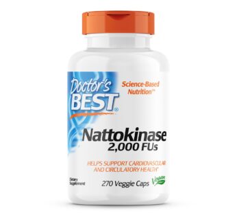 Doctor’s Best Nattokinase, Non-GMO, Vegan, Gluten Free, 270 Veggie Caps