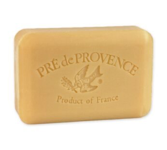 Pre de Provence Artisanal Soap Bar, Enriched with Organic Shea Butter, Natural French Skincare, Quad Milled for Rich Smooth Lather, Sandalwood, 8.8 Ounce