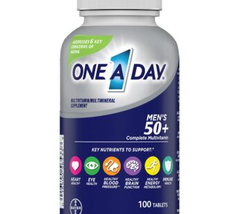 One A Day Men?s 50+ Multivitamins, Supplement with A, C, D, E and Zinc for Immune Health*, Calcium & More, 100 Tablets