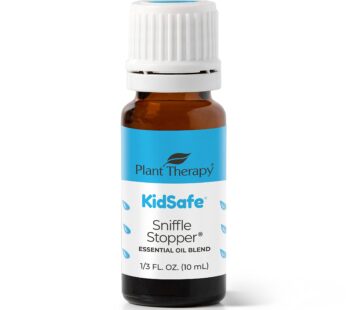 Plant Therapy KidSafe Sniffle Stopper Essential Oil Blend 10 mL (1/3 oz) Respiratory Support Blend 100% Pure, Undiluted, Natural Aromatherapy, Therapeutic Grade