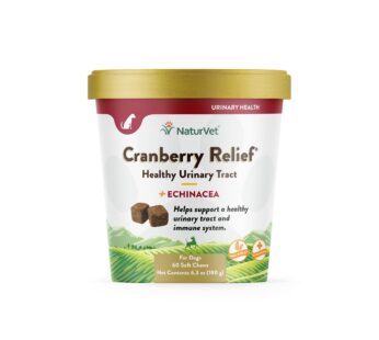 NaturVet ? Cranberry Relief Plus Echinacea ? Helps Support a Healthy Urinary Tract & Immune System ? 60 Soft Chews