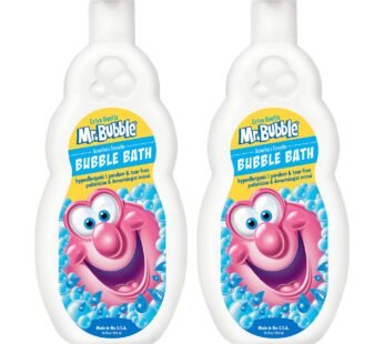 Mr. Bubble Extra Gentle Bubble Bath – Hypoallergenic, Tear Free Bubble Bath Solution Perfect for Sensitive Skin (Pack of 2 Bottles, 16 fl oz Each)
