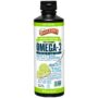 Barlean's Key Lime Pie High Potency Omega 3 Fish Oil Liquid Supplement, 1500mg of EPA & DHA Fatty Acid, Smoothie Flavored & Burpless for Brain, Joint, & Heart Health, 16 oz