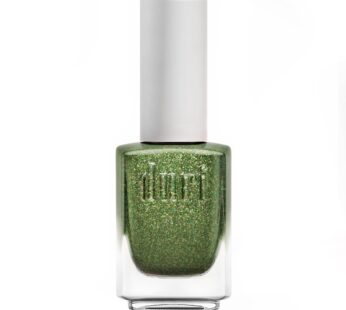 duri Nail Polish, 596 Indulge My Whim, Green Tinsle Sparkle Lacquer, Glitter Flake Topper, Glossy and Chip Resistant Finish | 0.45 Fl Oz