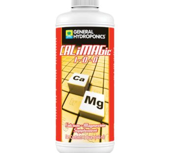 General Hydroponics CALiMAGic 1-0-0, Concentrated Blend of Calcium & Magnesium, Secondary Nutrient Deficiencies Helps Prevent Blossom End Rot & Tip Burn, Clean, Soluble, 1-Quart