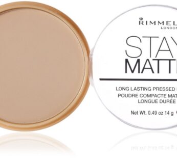 Rimmel Stay Matte Pressed Powder, Transparent [001], 0.49 oz (Pack of 6)