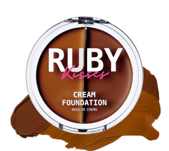 Ruby Kisses 3D Face Creator Cream Foundation & Concealer, 12 Hours Long Lasting, Medium to Full Coverage, Non-Greasy, Ideal for Makeup & Contour Palette (Level 12)