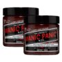 MANIC PANIC Infra Red Hair Dye - Classic High Voltage - (2PK) Semi Permanent Hair Color - Deep Mahogany Red Shade - For Dark & Light Hair ? Vegan, PPD & Ammonia Free - For Coloring Hair on Men & Women