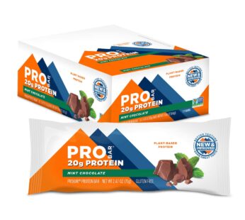 PROBAR – PROTEIN Bar, Mint Chocolate, Non-GMO, Gluten-Free, Healthy, Plant-Based Whole Food Ingredients, Natural Energy (12 Count)