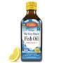 Carlson - The Very Finest Fish Oil, 1600 mg Omega-3s, Liquid Fish Oil Supplement, Norwegian Fish Oil, Wild-Caught, Sustainably Sourced Fish Oil Liquid, Lemon, 200ml, 6.7 Fl Oz