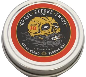 Grave Before Shave Fisticuffs Cigar Blend Strong Hold Mustache Wax 1 OZ. Tin
