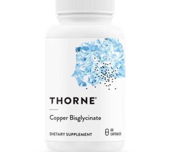 Thorne Copper Bisglycinate – Well-Absorbed Trace Mineral Supplement – 60 Capsules