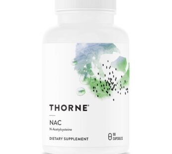 THORNE NAC – N-Acetylcysteine – 500mg – Supports Respiratory Health and Immune Function; Promotes Liver and Kidney Detox – 90 Capsules