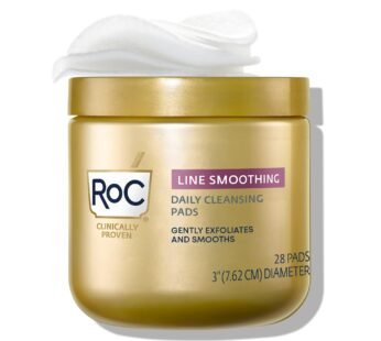 RoC Resurfacing Disks, Hypoallergenic Exfoliating Makeup Remover Pads for Wrinkles and Skin Tone, Hypo-Allegenic Skin Care, Oil-Free Daily Cleanser, 28 Count (Packaging May Vary)