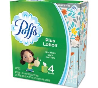 Puffs Plus Lotion Facial Tissues,4 count,pack of 6
