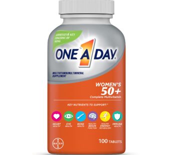 One A Day Women?s 50+ Multivitamins, Multivitamin for Women with Vitamin A, C, D, E and Zinc for Immune Health Support*, Calcium & more, 100 count